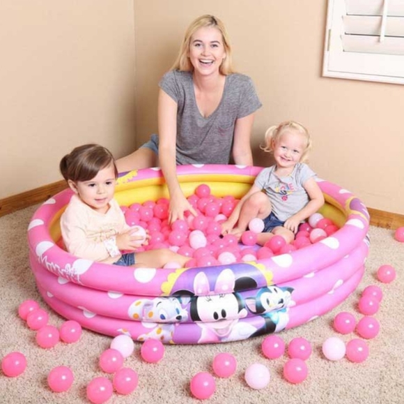 Minnie Mouse Inflatable 3 Ring Swimming Pool - Picture 5 of 5